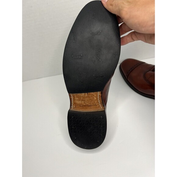 Allen Edmond Fifth Avenue Cap Toe Byron Dark Chili Brown Size 8.5 D Dress Shoes main image 7
